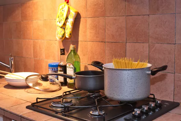 The kitchen utensils